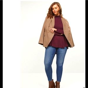 New!! Never worn Lane Bryant Brown multicolor suit jacket S28